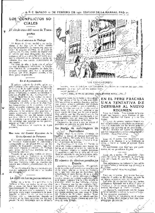 ABC MADRID 21-02-1931 página 31