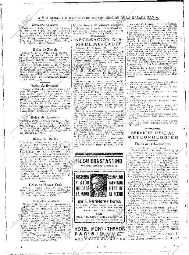 ABC MADRID 21-02-1931 página 40