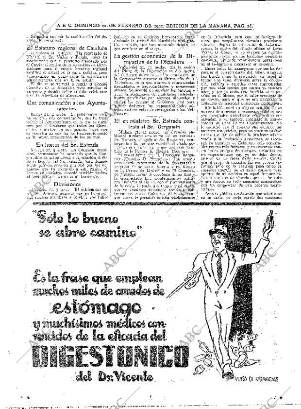 ABC MADRID 22-02-1931 página 28