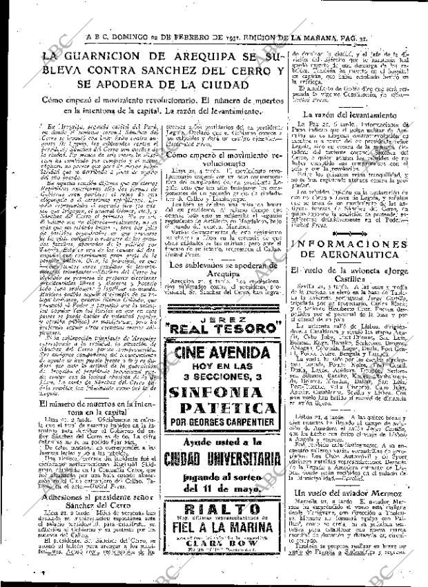 ABC MADRID 22-02-1931 página 31