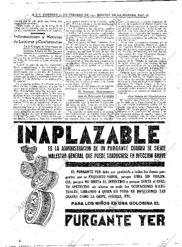 ABC MADRID 22-02-1931 página 36