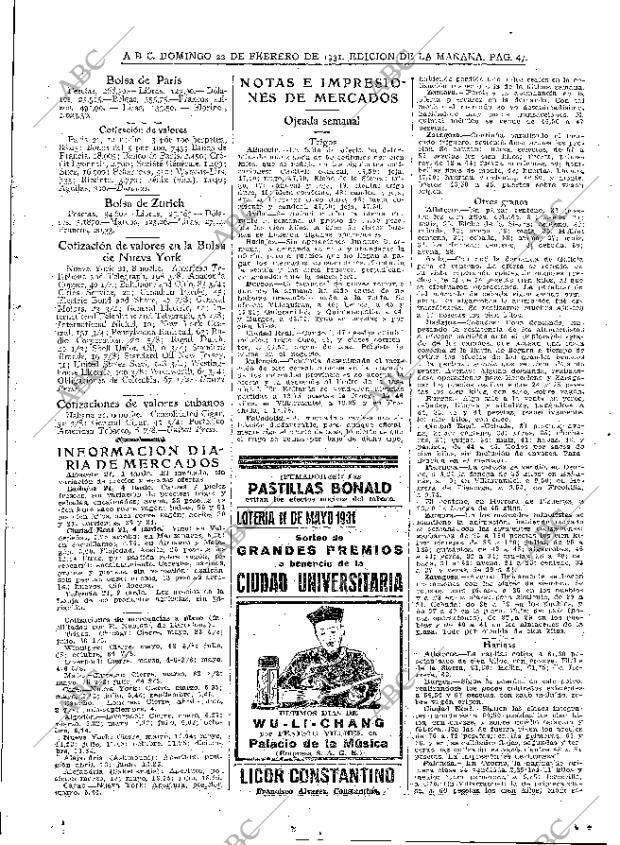 ABC MADRID 22-02-1931 página 47