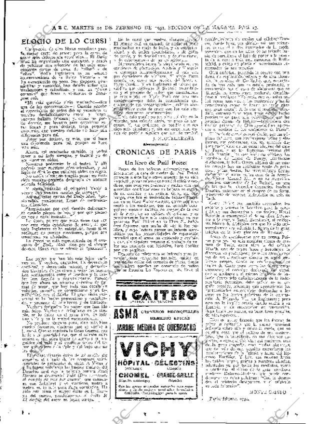 ABC MADRID 24-02-1931 página 23