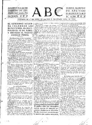 ABC MADRID 24-02-1931 página 25