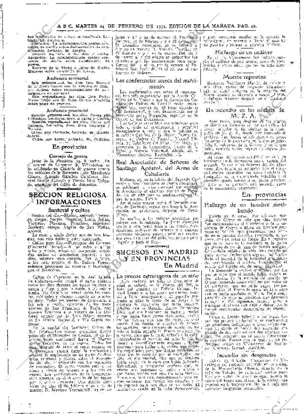 ABC MADRID 24-02-1931 página 42