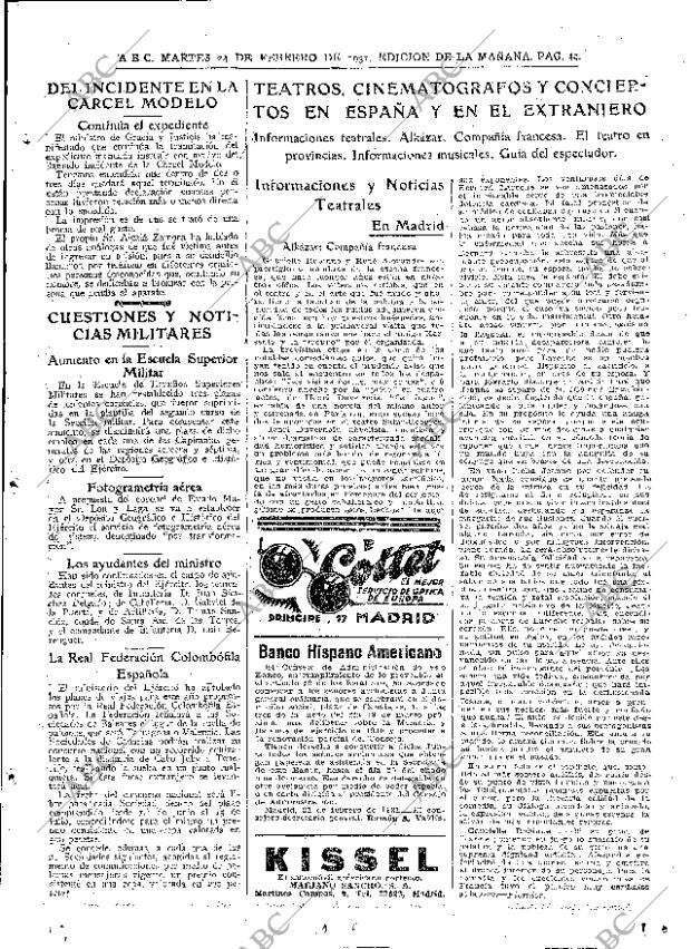 ABC MADRID 24-02-1931 página 49