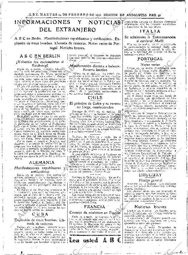 ABC SEVILLA 24-02-1931 página 32