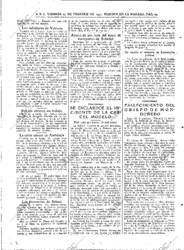 ABC MADRID 27-02-1931 página 22