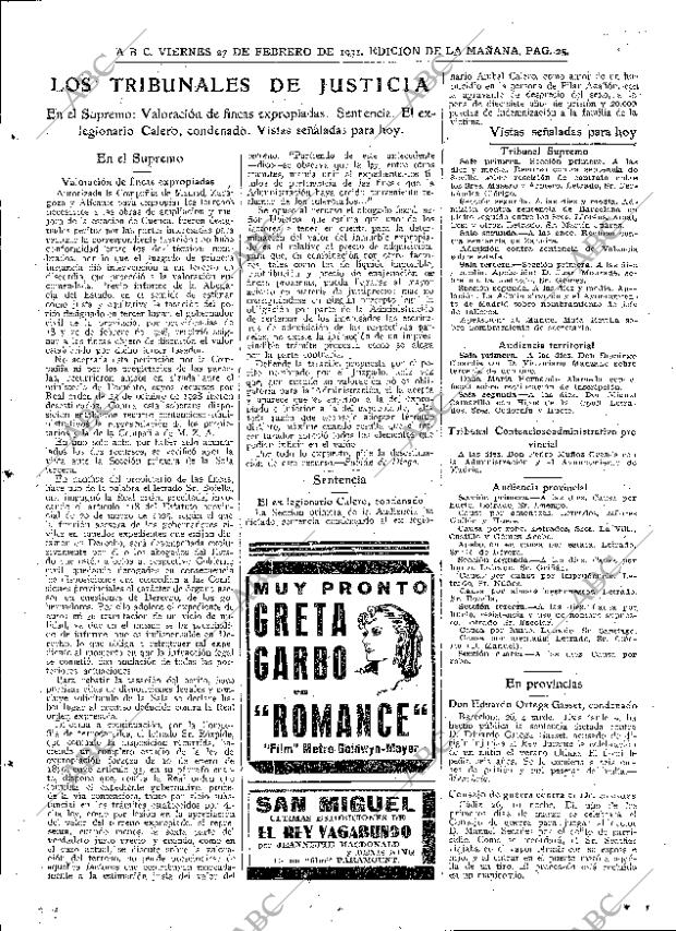 ABC MADRID 27-02-1931 página 23