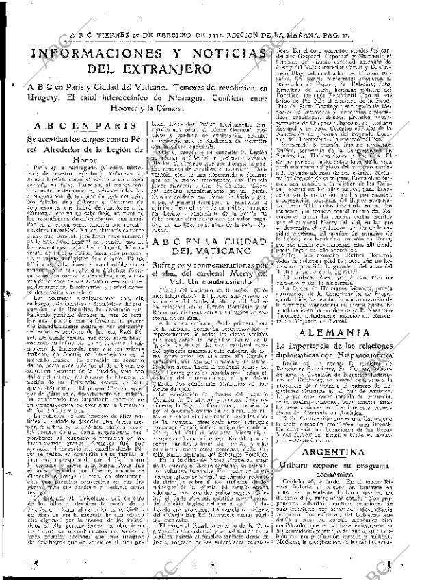 ABC MADRID 27-02-1931 página 29