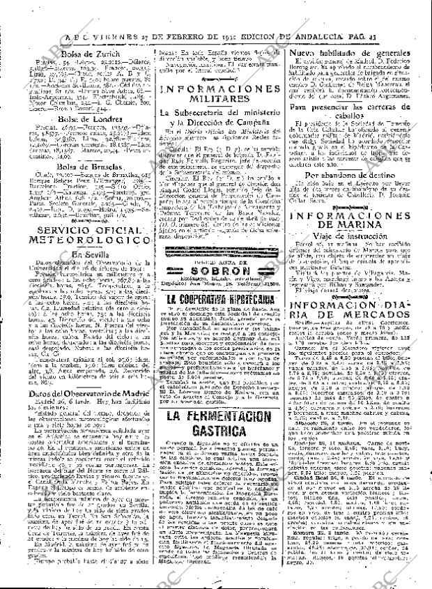 ABC SEVILLA 27-02-1931 página 45