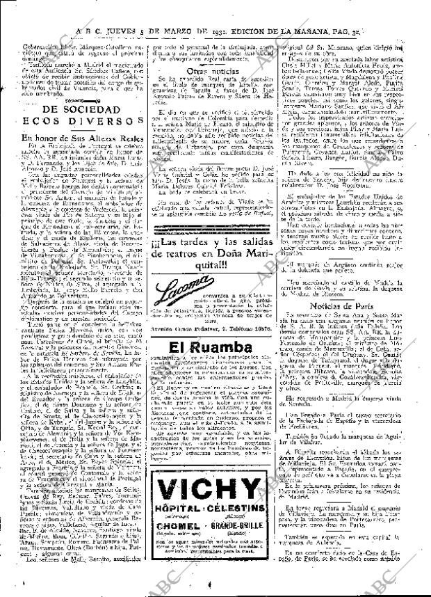 ABC MADRID 05-03-1931 página 31