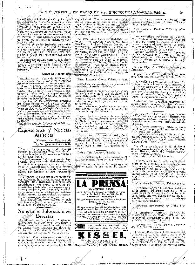 ABC MADRID 05-03-1931 página 42