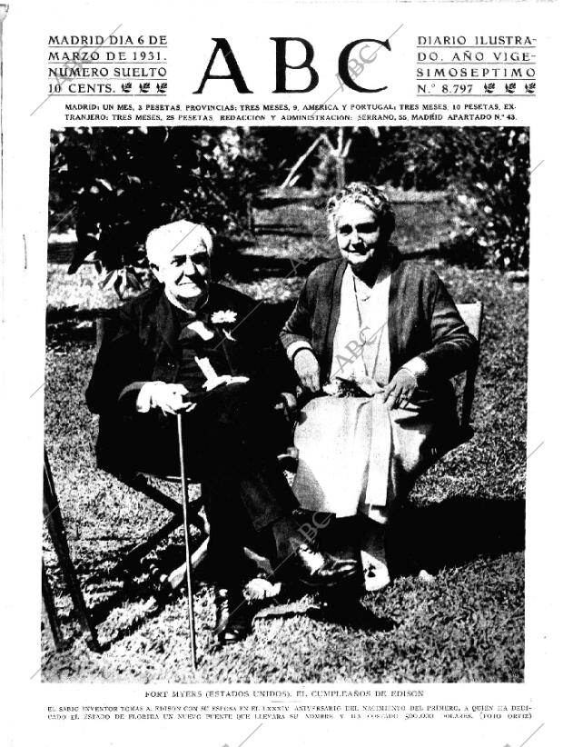 ABC MADRID 06-03-1931 página 1