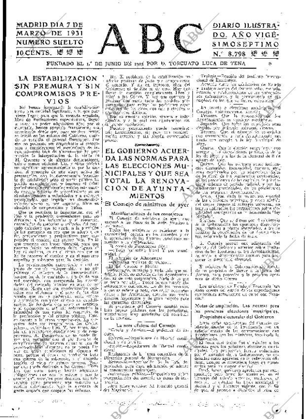 ABC MADRID 07-03-1931 página 25