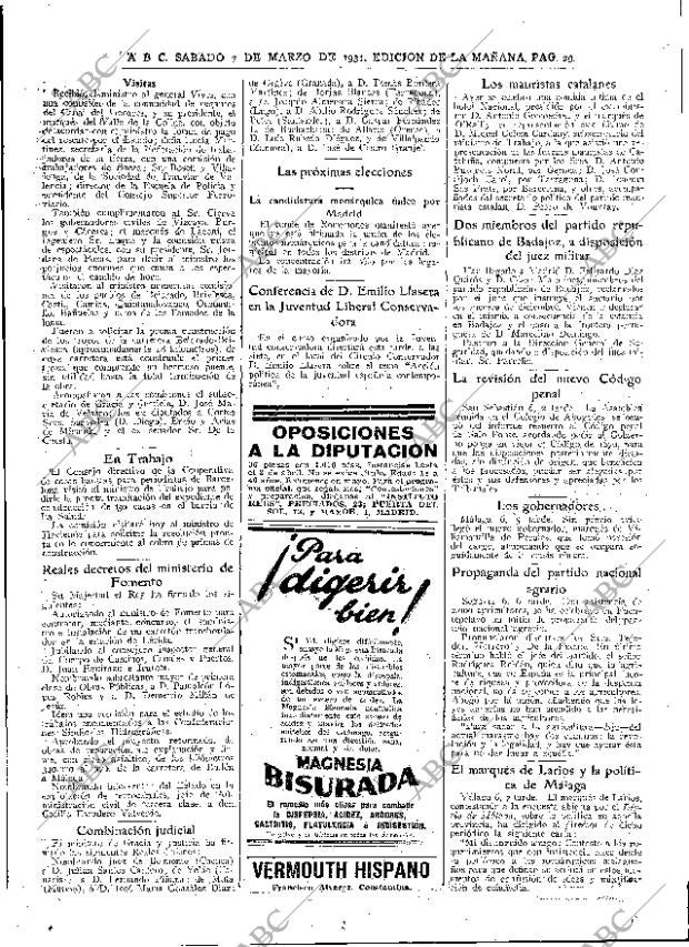 ABC MADRID 07-03-1931 página 29