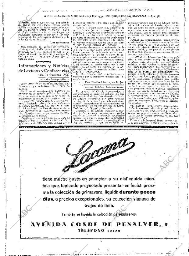 ABC MADRID 08-03-1931 página 16