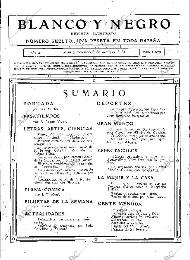 BLANCO Y NEGRO MADRID 08-03-1931 página 3