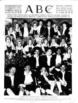 ABC MADRID 10-03-1931 página 1