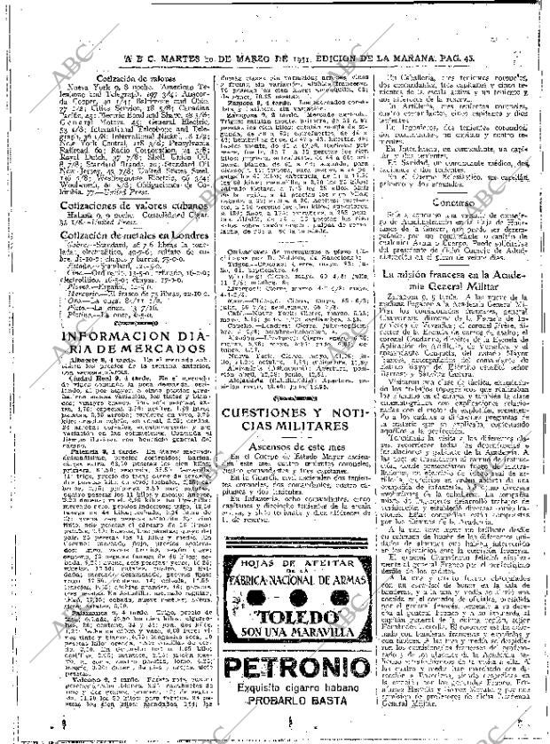 ABC MADRID 10-03-1931 página 46