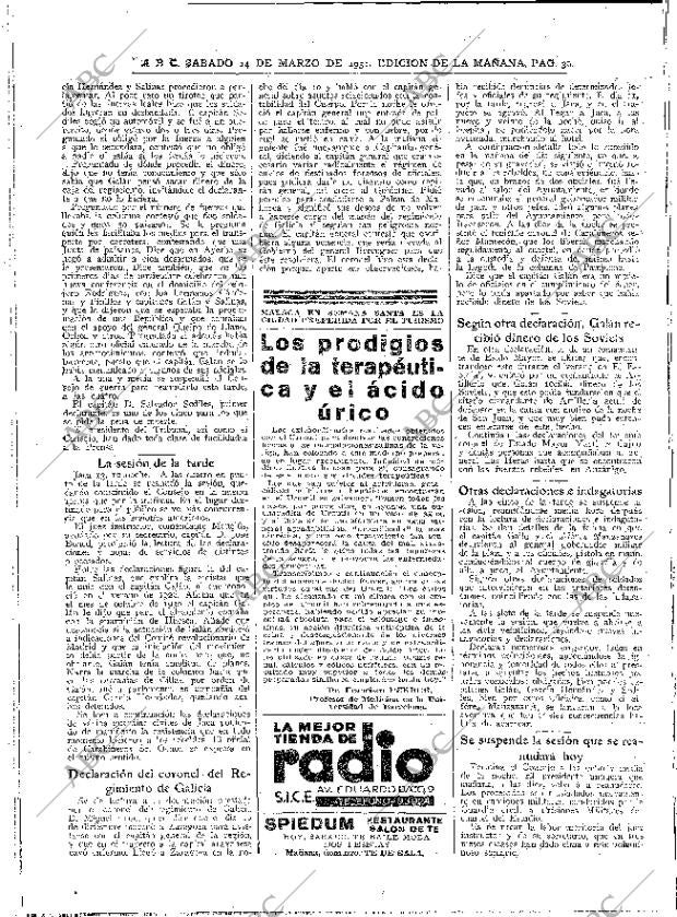 ABC MADRID 14-03-1931 página 30