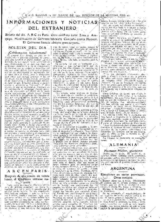 ABC MADRID 14-03-1931 página 43