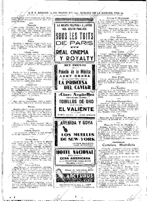ABC MADRID 14-03-1931 página 54