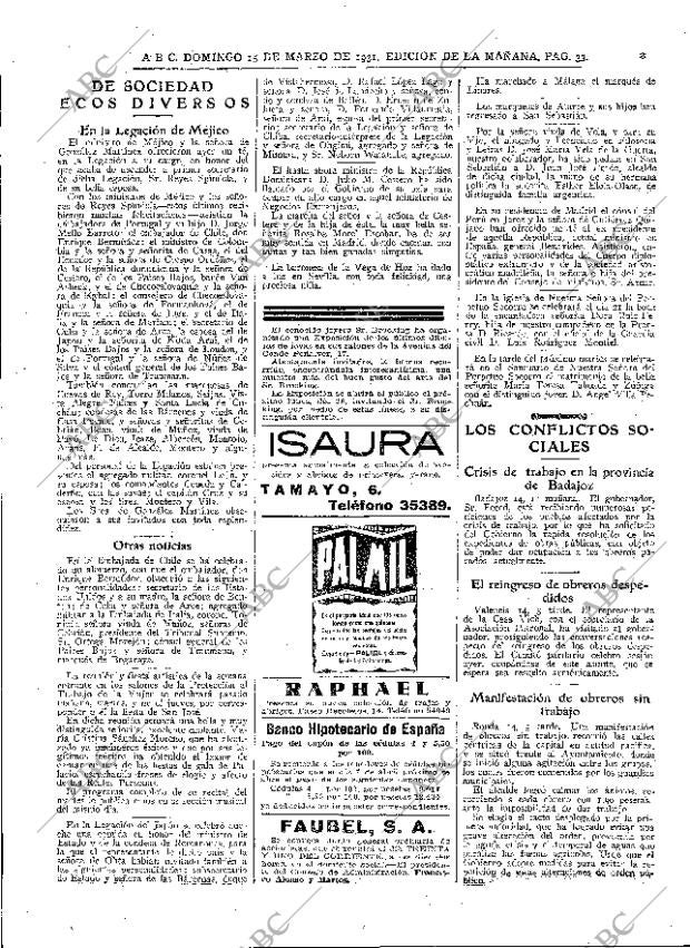 ABC MADRID 15-03-1931 página 33
