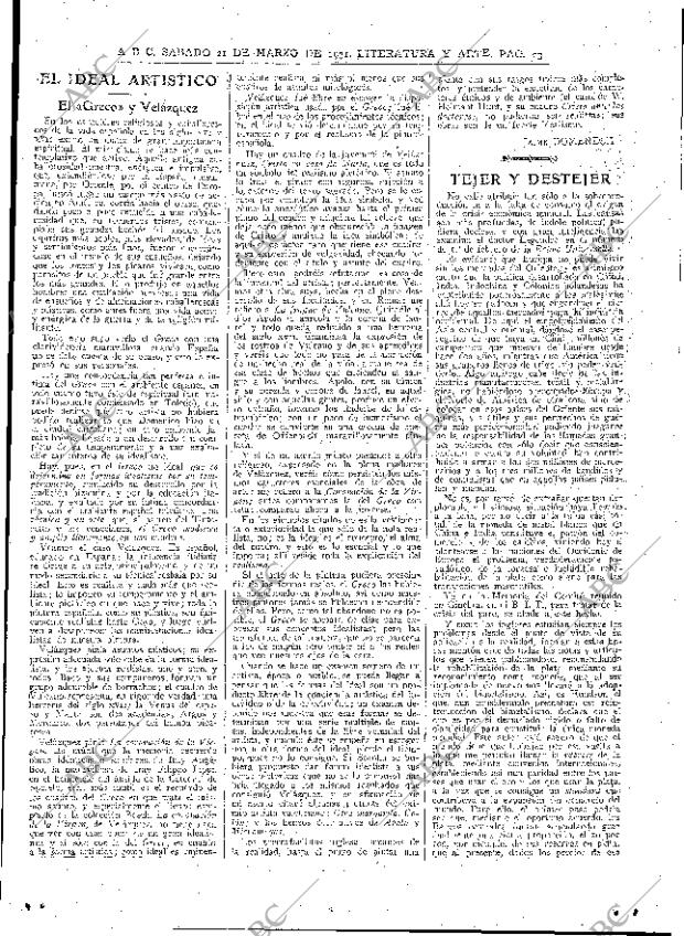 ABC MADRID 21-03-1931 página 23
