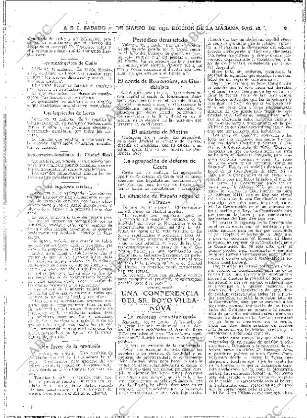 ABC MADRID 21-03-1931 página 28