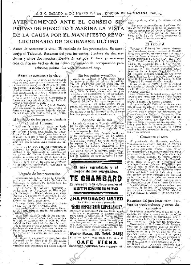 ABC MADRID 21-03-1931 página 29