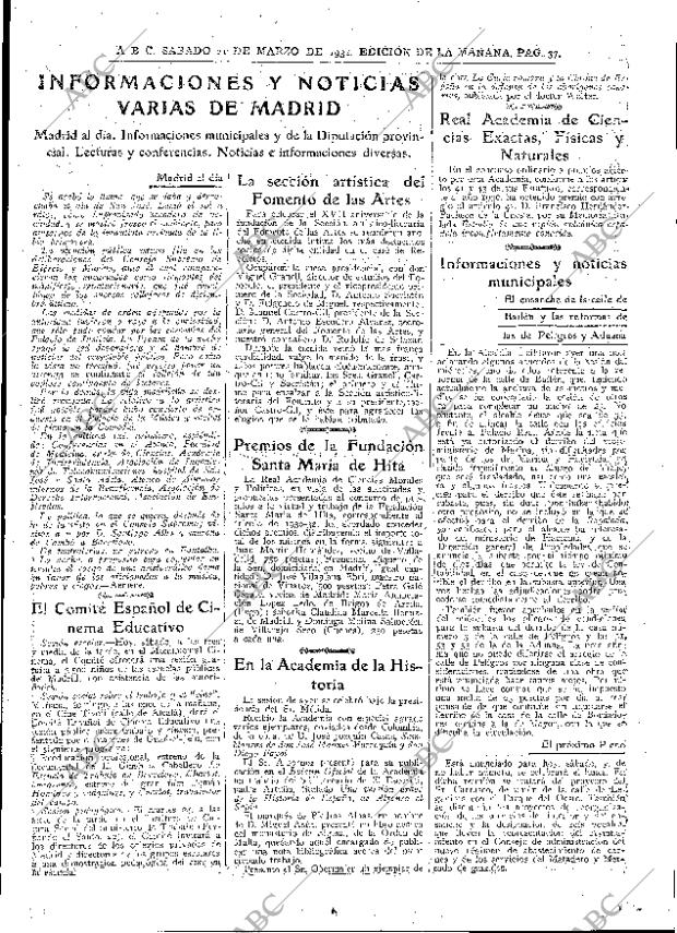 ABC MADRID 21-03-1931 página 37