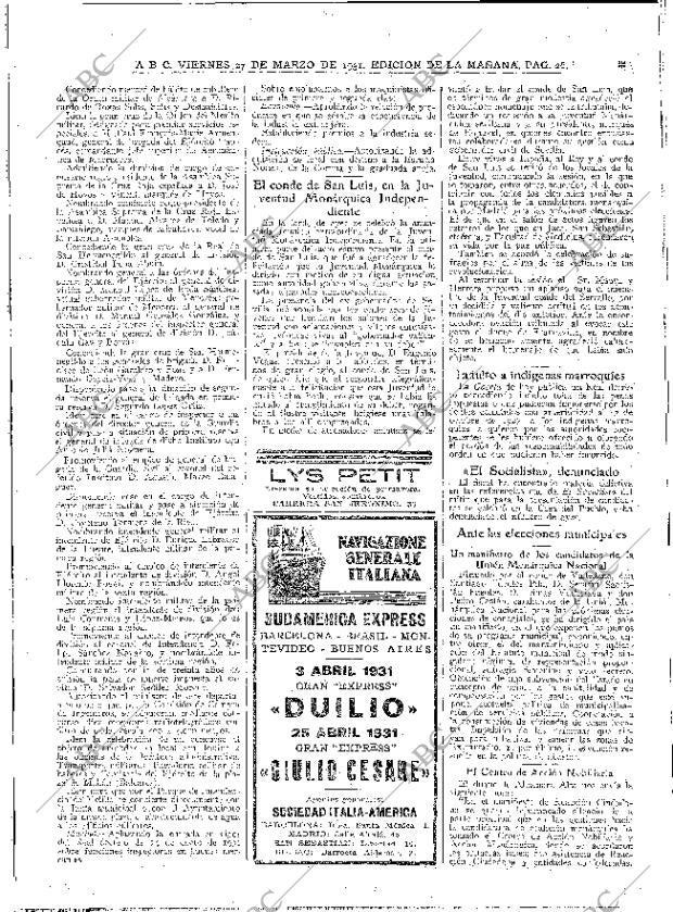 ABC MADRID 27-03-1931 página 26