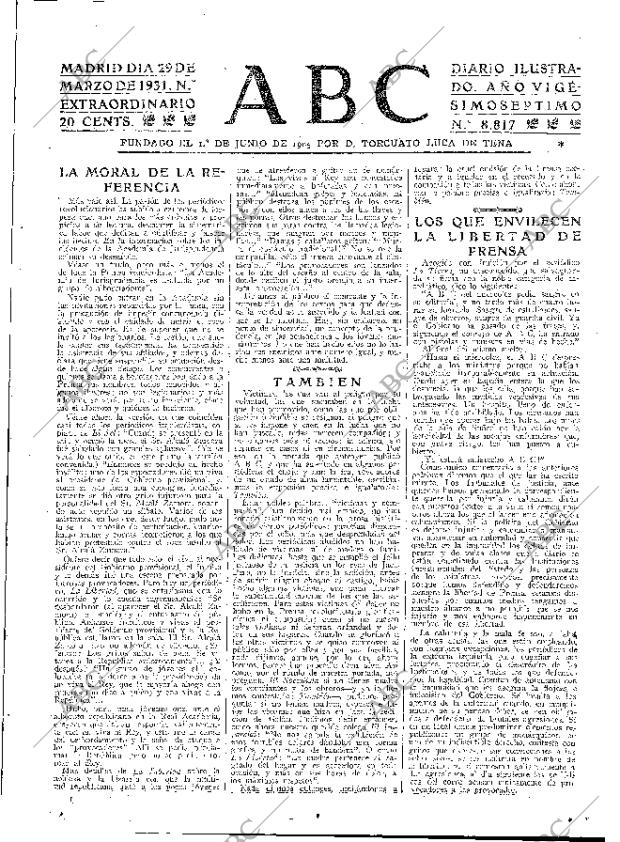 ABC MADRID 29-03-1931 página 23