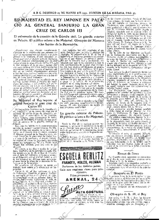 ABC MADRID 29-03-1931 página 33