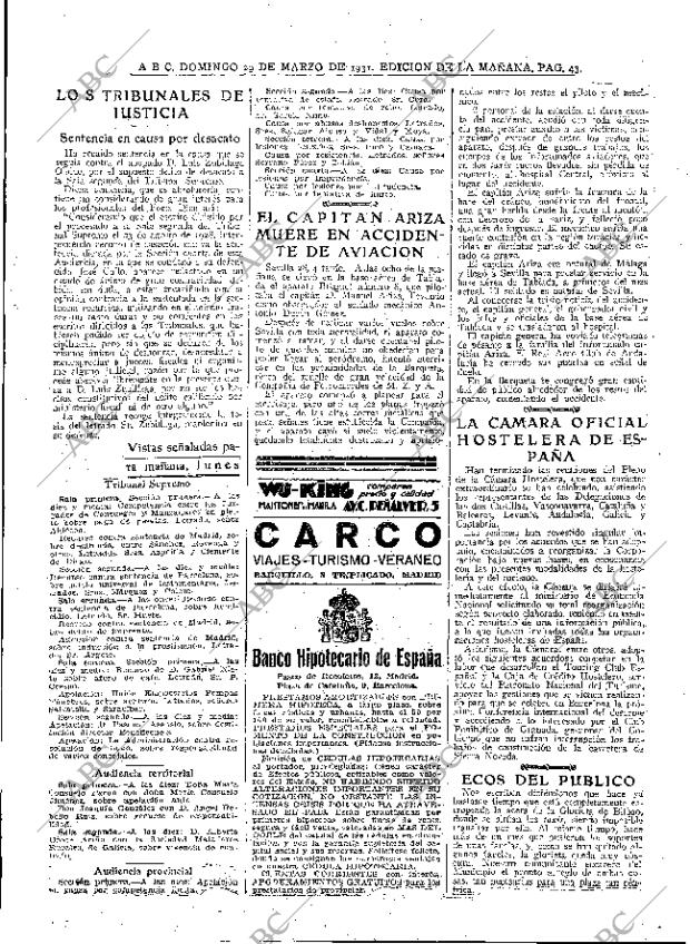 ABC MADRID 29-03-1931 página 43