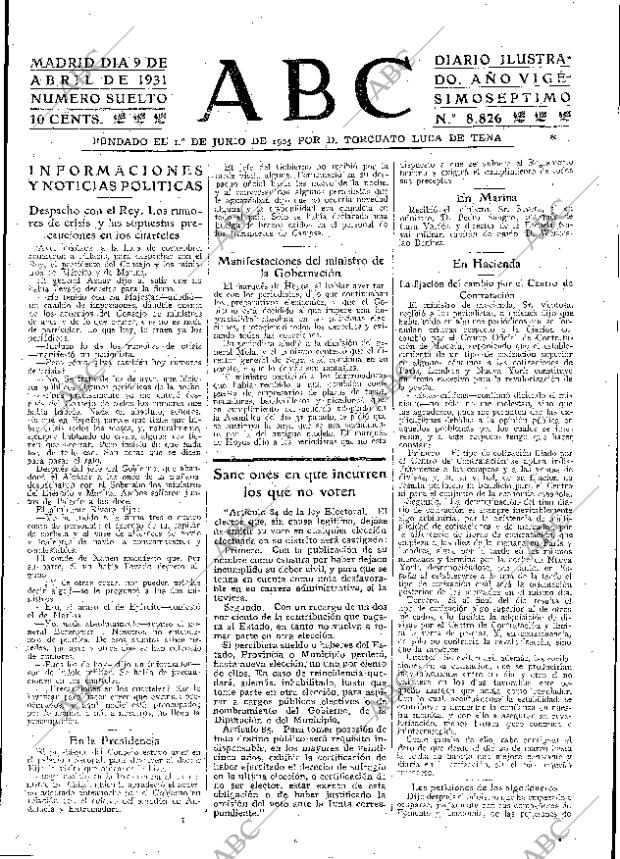 ABC MADRID 09-04-1931 página 25