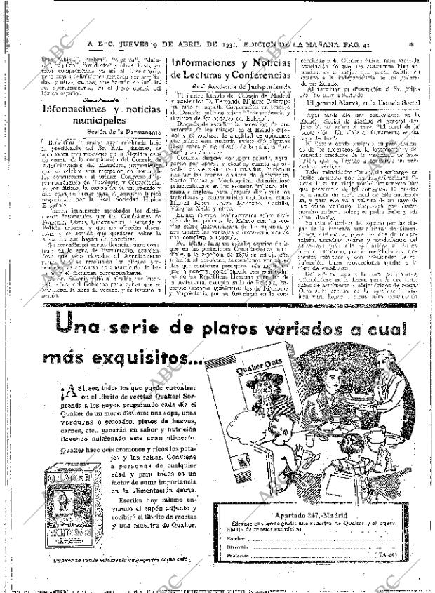 ABC MADRID 09-04-1931 página 42