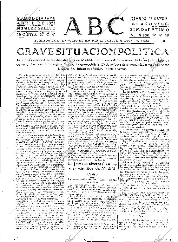 ABC MADRID 14-04-1931 página 23