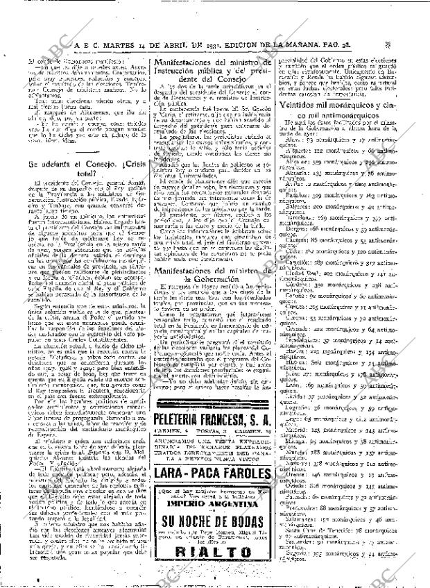 ABC MADRID 14-04-1931 página 38