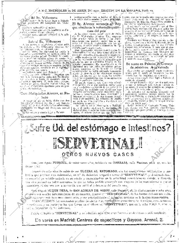 ABC MADRID 15-04-1931 página 20