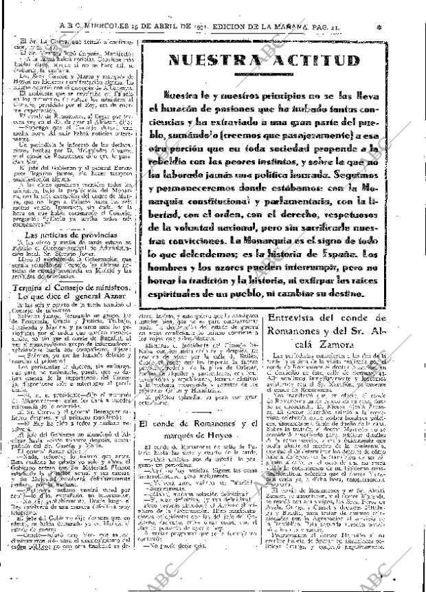 ABC MADRID 15-04-1931 página 21