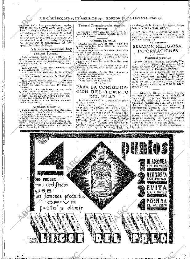 ABC MADRID 15-04-1931 página 40