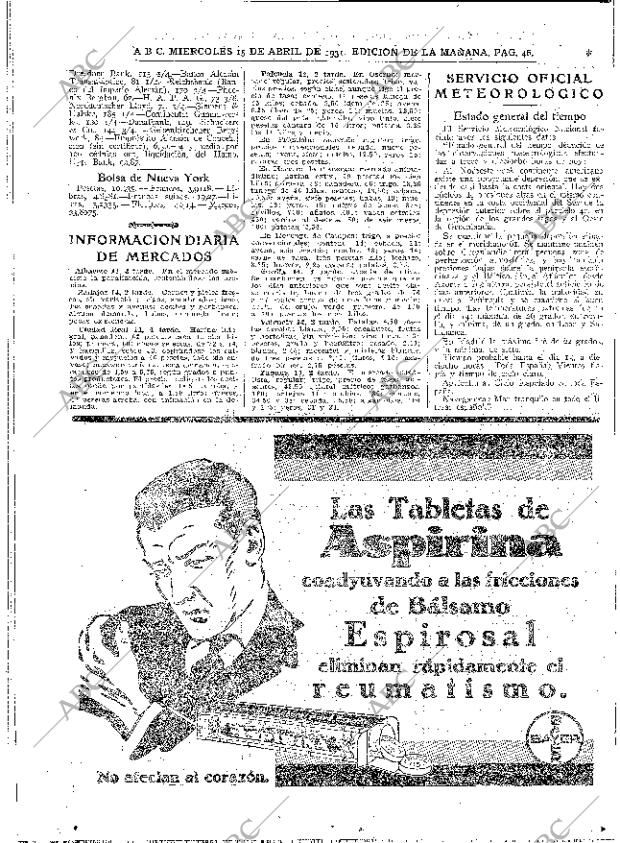 ABC MADRID 15-04-1931 página 46