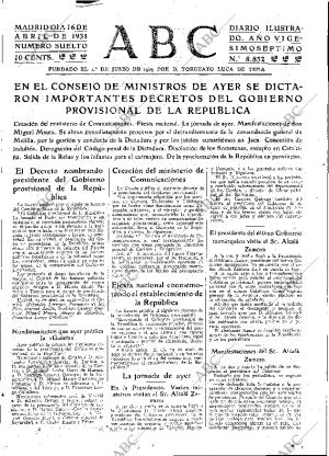 ABC MADRID 16-04-1931 página 25