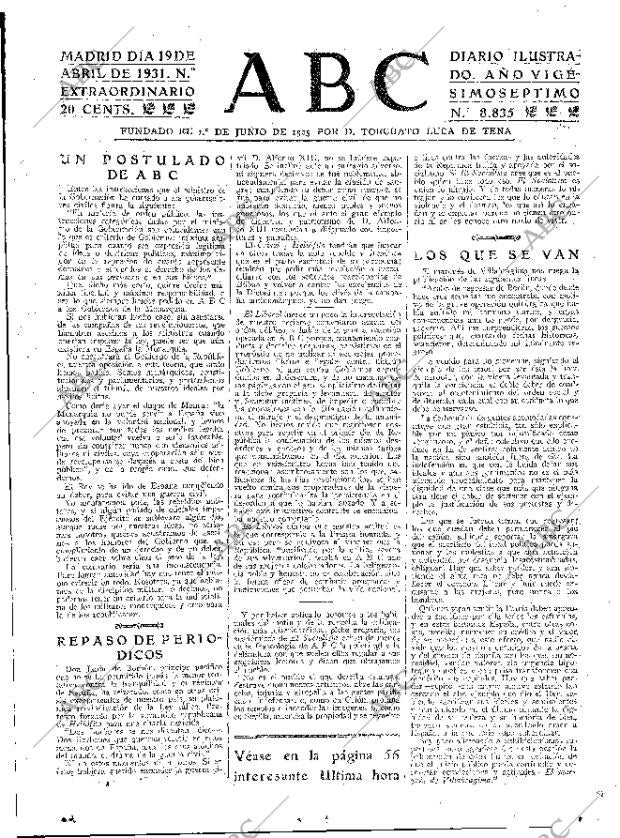 ABC MADRID 19-04-1931 página 29