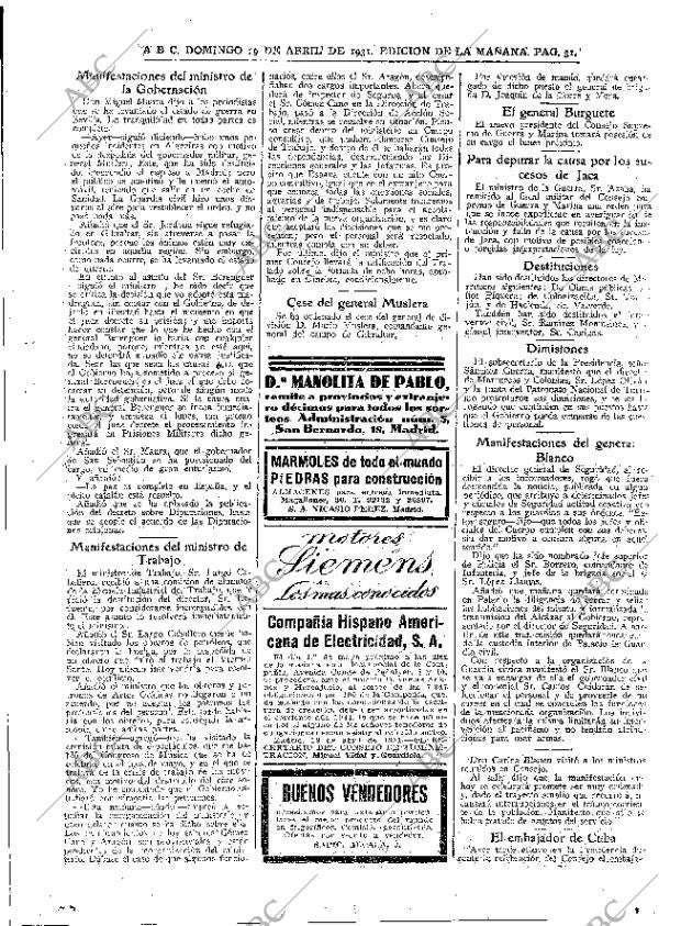 ABC MADRID 19-04-1931 página 33