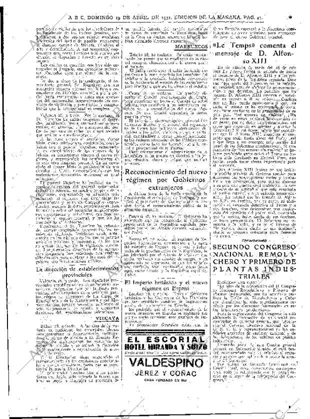 ABC MADRID 19-04-1931 página 43