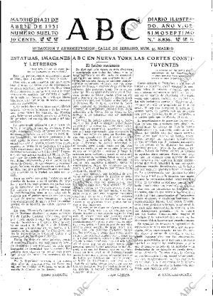 ABC MADRID 21-04-1931 página 3