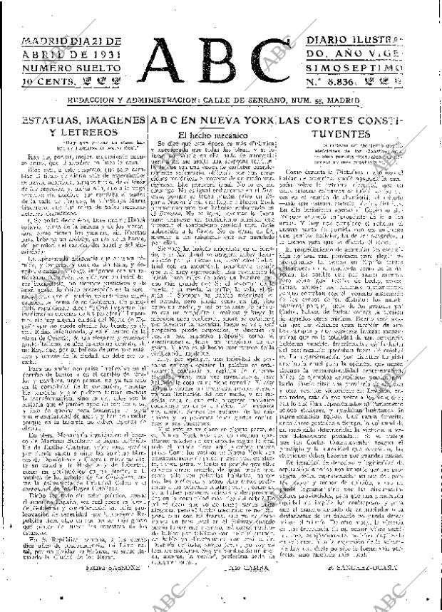 ABC MADRID 21-04-1931 página 3